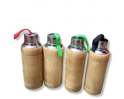 bamboo water bottle  with stainless steel leakage proof
