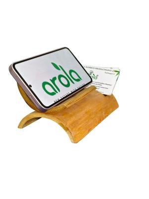 Bamboo Desk Organizer – Mobile Stand | Visiting Card Holder | Pe
