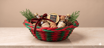 stylish 10 inch  return gift basket