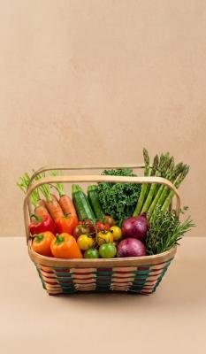 square basket 8x8 with handle